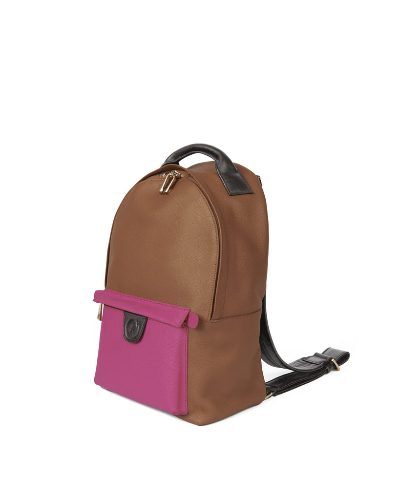 Grace-Pink Pocket Backpack | Maison Orient