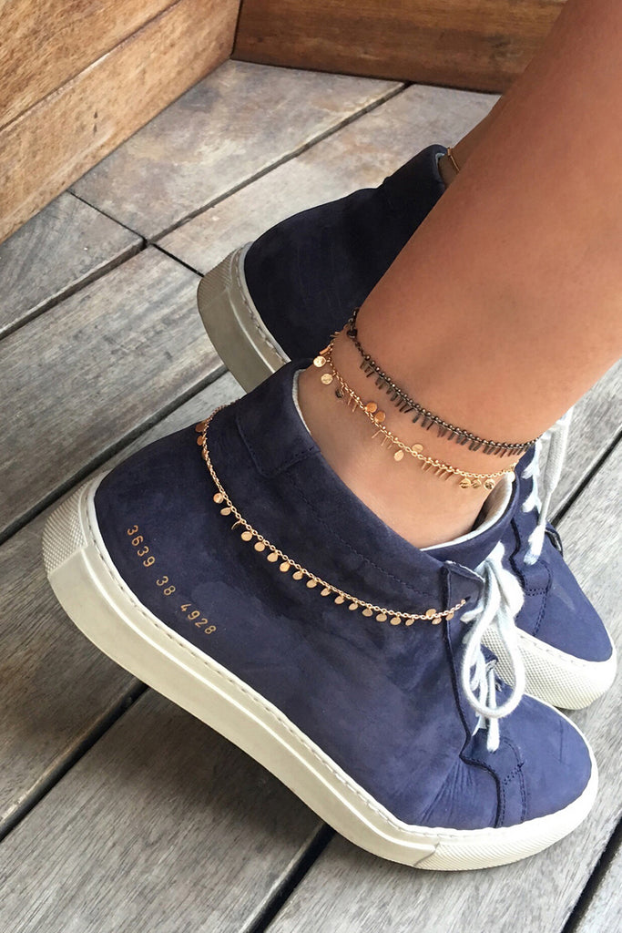 Seed Dots And Tassel Anklet | Maison Orient