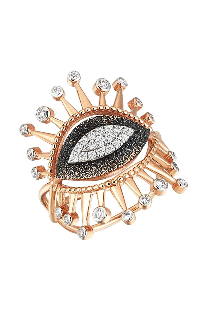 10Th Eye Eternal Vision Ring in White Diamond | Maison Orient