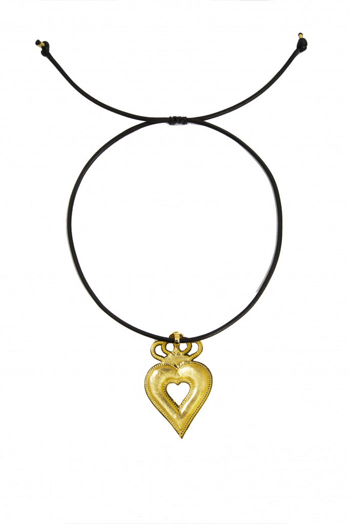 Heart With Crown Necklace | Maison Orient