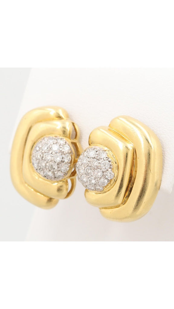 Diamond Brackets Drop Earrings | Maison Orient
