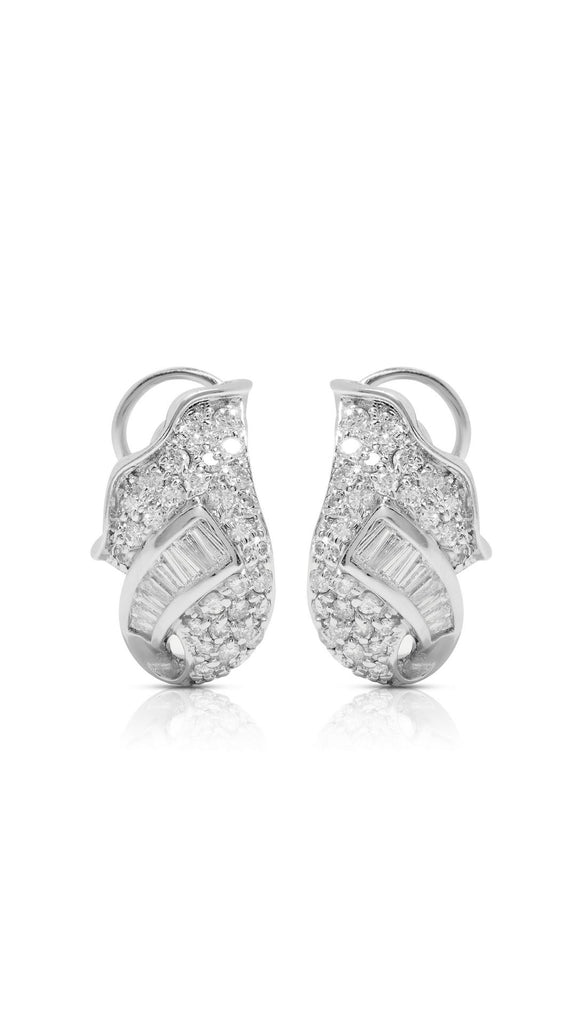 Estate 18K Diamond Earrings | Maison Orient