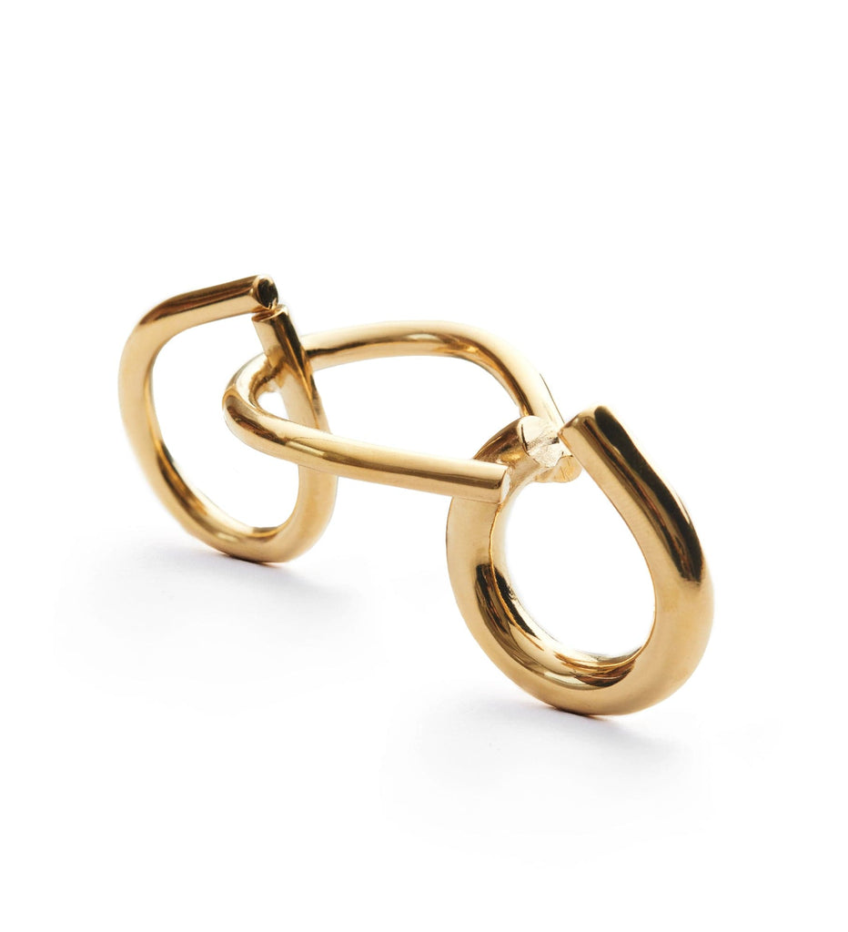 2 fingers thin chain ring | Maison Orient