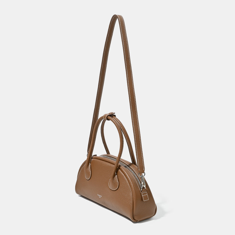 Harper mini shoulder bag-caramel | Maison Orient