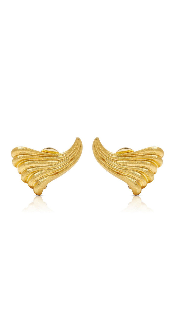 Maramenos & Pateras "Waves" Clip Earrings | Maison Orient