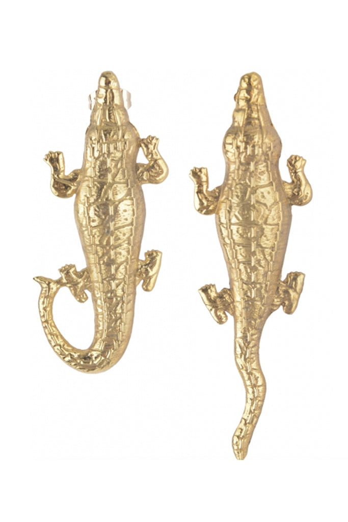 Small Crocodile Earrings | Maison Orient
