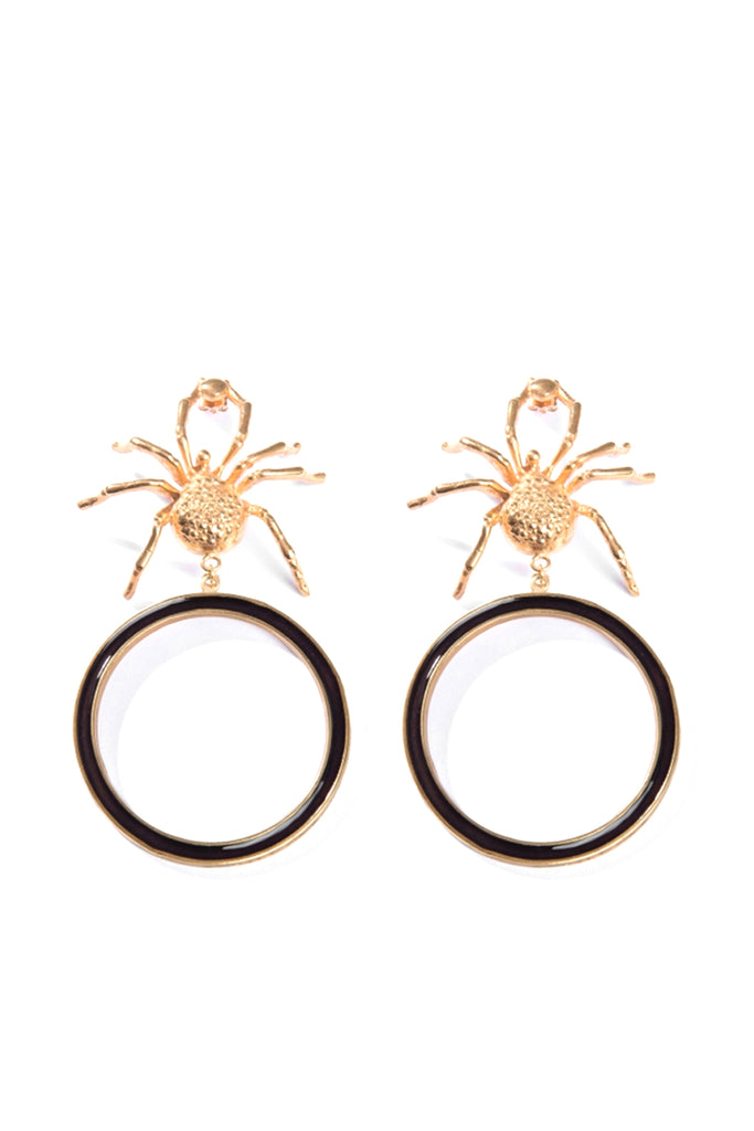 Gold Spider Earrings | Maison Orient
