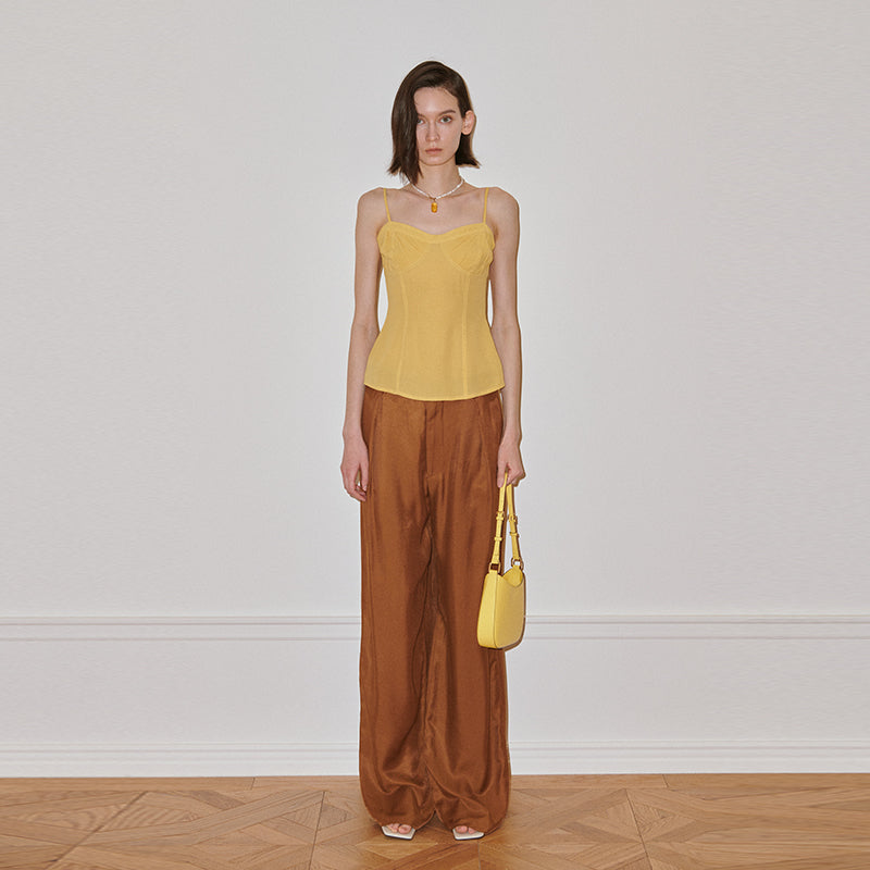 Pebble bag-yellow | Maison Orient