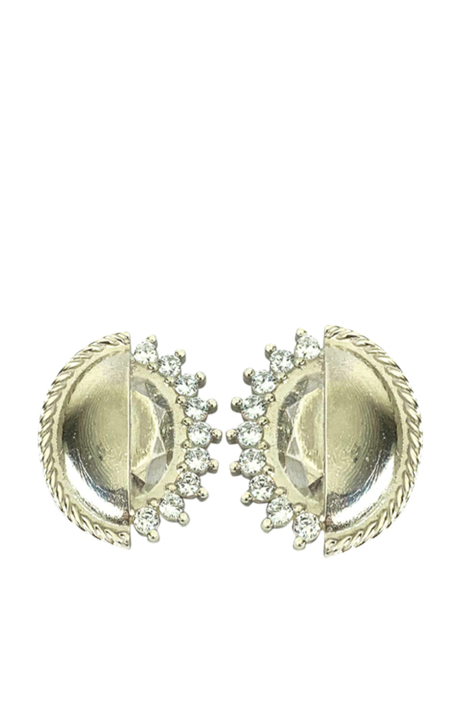 Round Earrings Silver | Maison Orient
