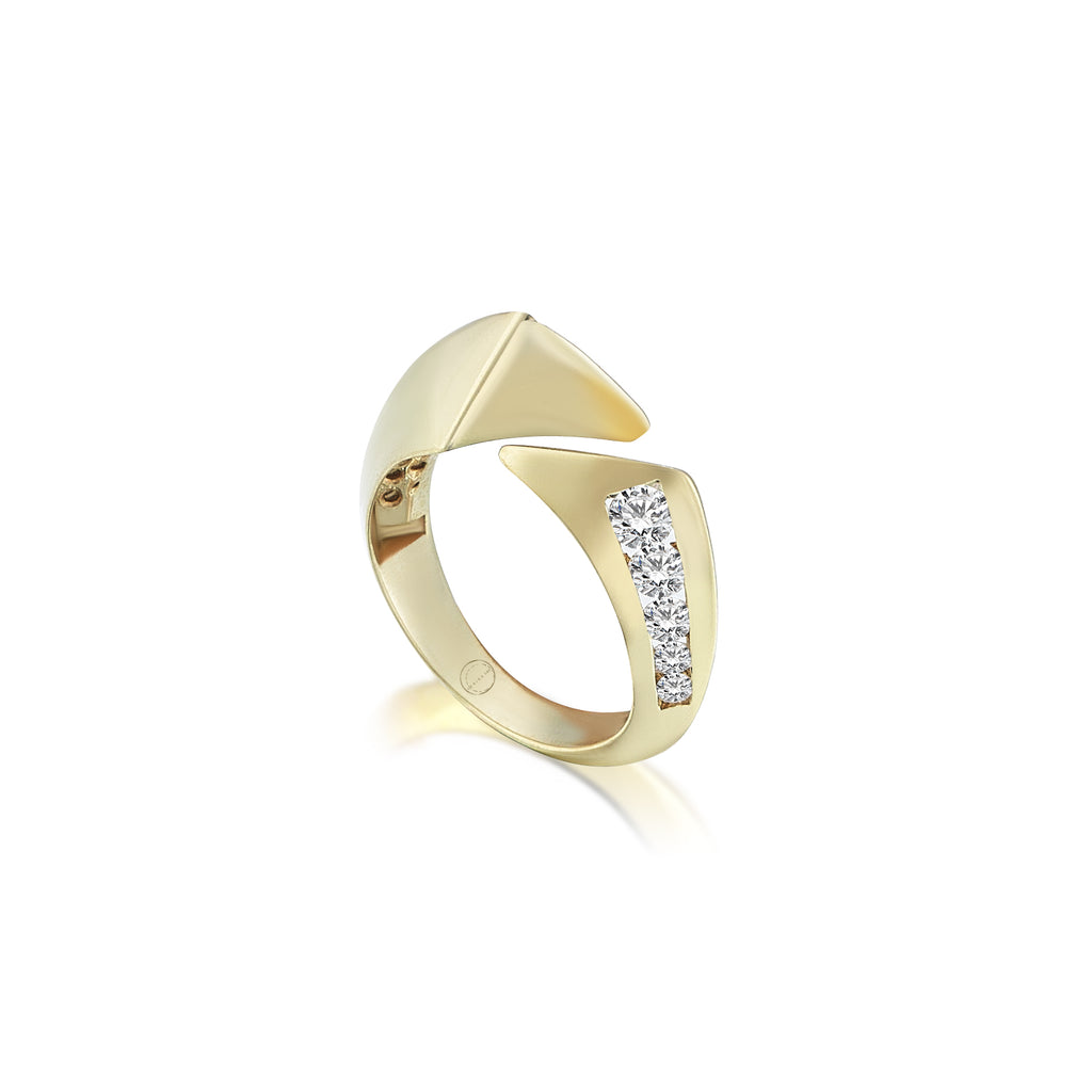 Series Galaxy Double Diamonds Pinky Ring | Maison Orient