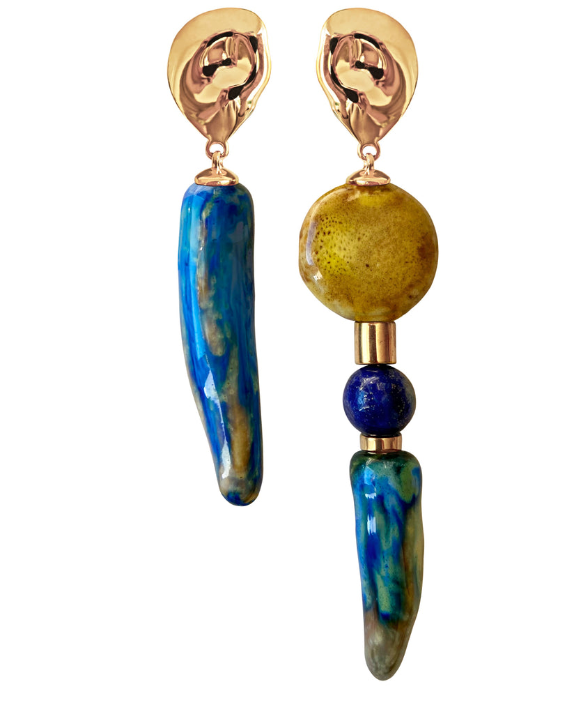 Monu mismatch sea earrings | Maison Orient