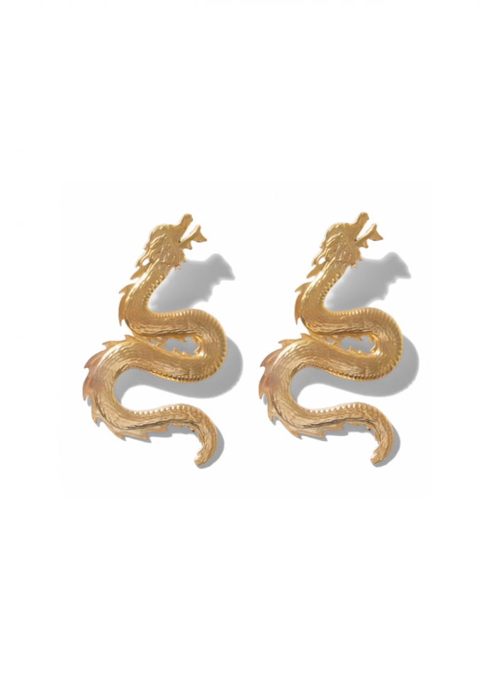 Big Dragon Earrings | Maison Orient