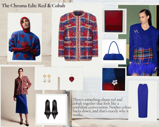 The Chroma Edit: Red & Cobalt - Maison Orient