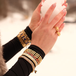 JUJU Glitter Arrow Bracelet stacked