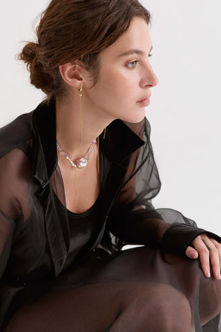 Earrings Nési with Ametrine
