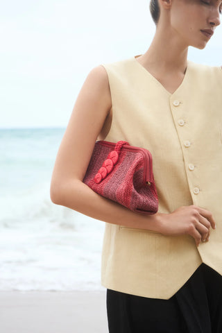 Alessa Scarlet Pouch Bag