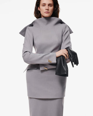 BLAZER DRESS WITH ВАСК FASTENING