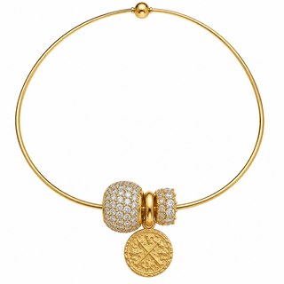 Romy Collection Gold Coin Charm Choker