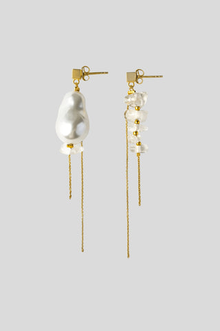 Sia Earrings with Quartz