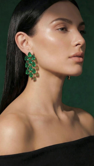 MALIKA in green Crystal stone