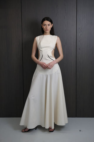 SOLEA Midi Dress Beige