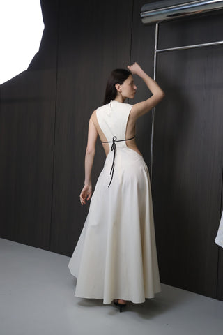 SOLEA Midi Dress Beige