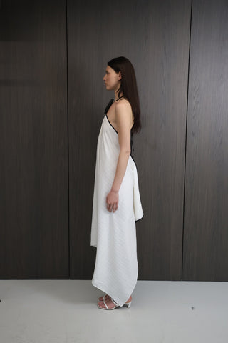 SUNNY White Linen Midi Dress
