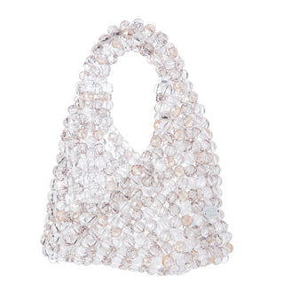 Multicolour beaded Jodie mini bag, detail of the beadwork