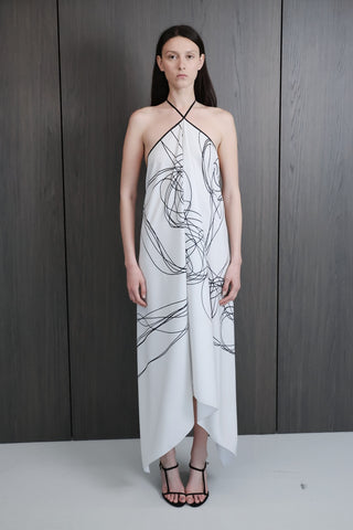 MESS White and Black Dress