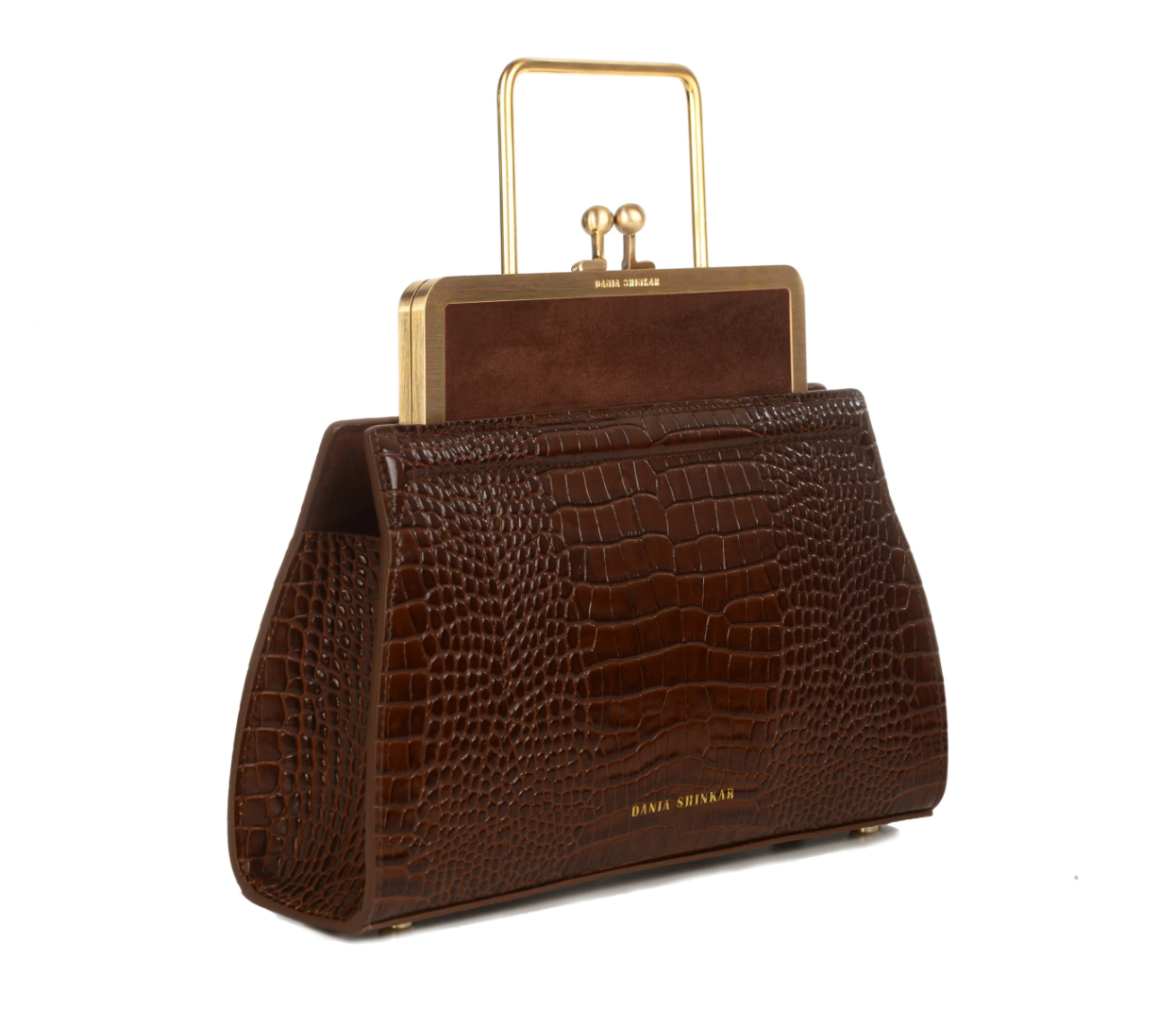 DANA - Brown Croc Embossed