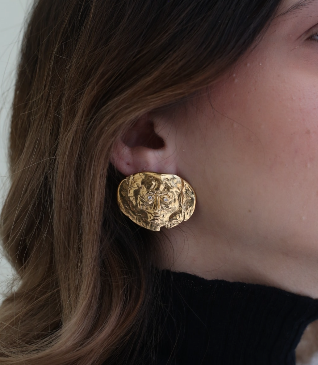 Nikolaos Earrings Gold