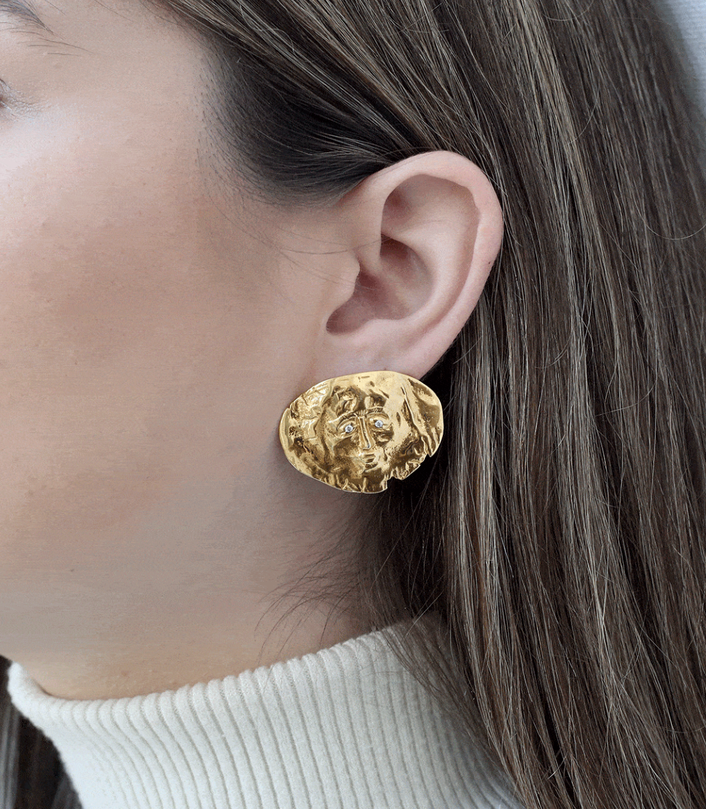 Nikolaos Earrings Gold