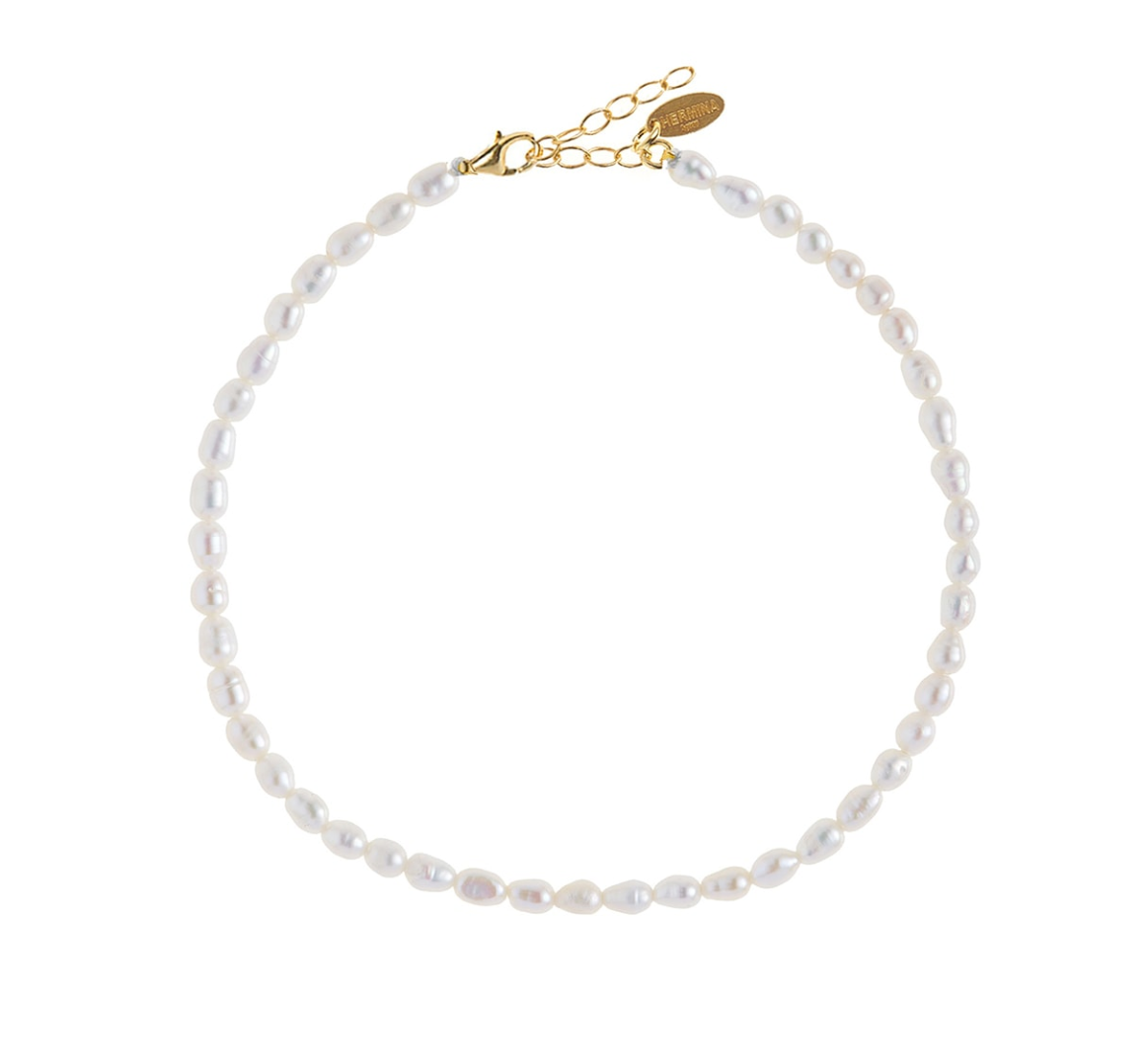 Oval Pearl Anklet