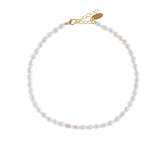 Oval Pearl Anklet