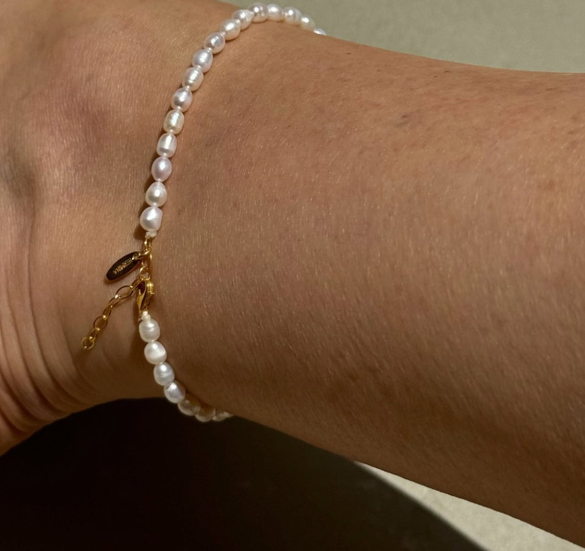 Oval Pearl Anklet