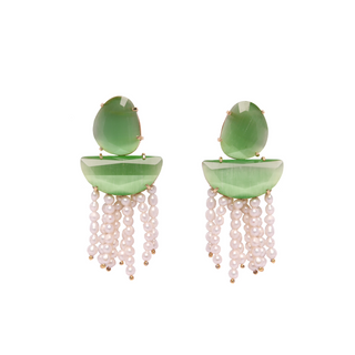 AYLA in green Cat's eye stone