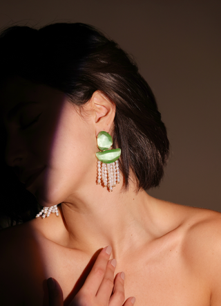 AYLA in green Cat's eye stone