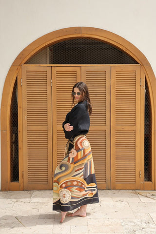 Adira Black Sarong - Maison OrientWEMAVEMaison OrientScarves