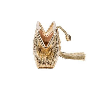 Alessa Gold & Silver Pouch Bag