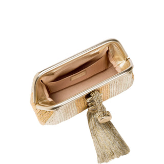 Alessa Gold & Silver Pouch Bag