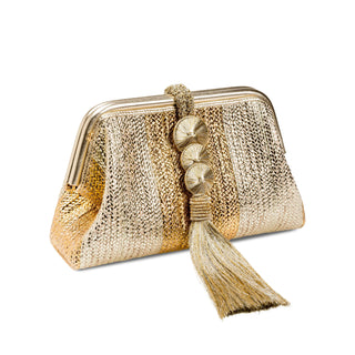 Alessa Gold & Silver Pouch Bag