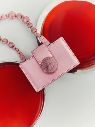 Alessa Metallic Pink Card Holder - Maison OrientSerena UziyelMaison OrientAccessories