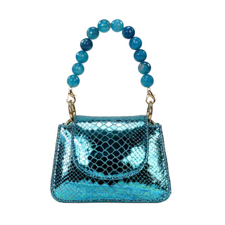 Aliel Metallic Turquoise Horra - Maison OrientAlielMaison OrientMini Bags