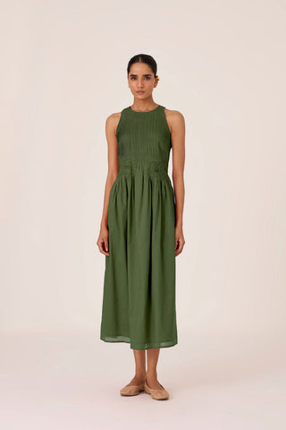 Amani Green Embroidered Dress - Maison OrientThe Summer HouseMaison OrientDresses