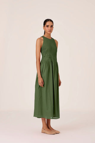 Amani Green Embroidered Dress - Maison OrientThe Summer HouseMaison OrientDresses