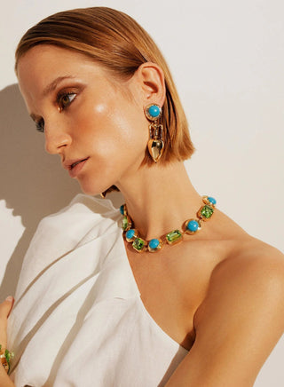 Amphora Turquoise Earrings - Maison OrientNinonMaison OrientJewelry