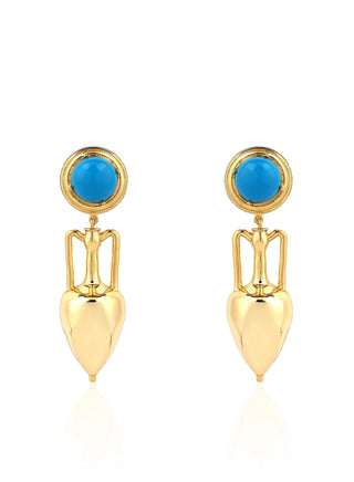 Amphora Turquoise Earrings - Maison OrientNinonMaison OrientJewelry