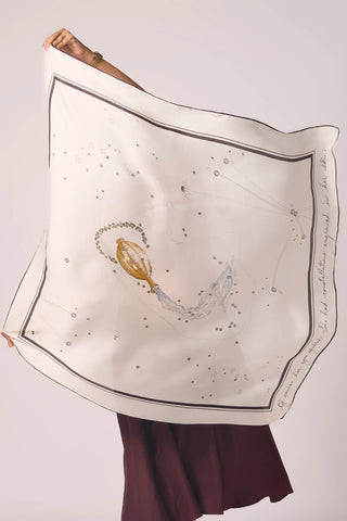 Aquarius Printed Satin Scarf - Maison OrientThe Summer HouseMaison OrientScarves