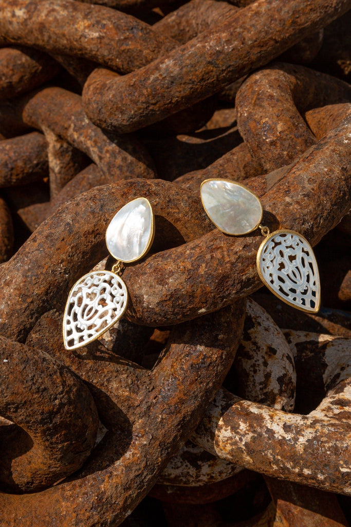 ARABELLA in Mother of Pearls - Maison OrientChadia HamatiMaison OrientEarrings