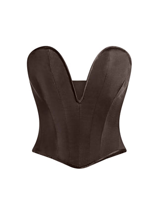 Arcadia Corset Chocolate Plum - Maison OrientScarlett GasqueMaison OrientTop